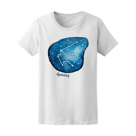 Aquarius Zodiac Sign Tee Women's -Image by Shutterstock