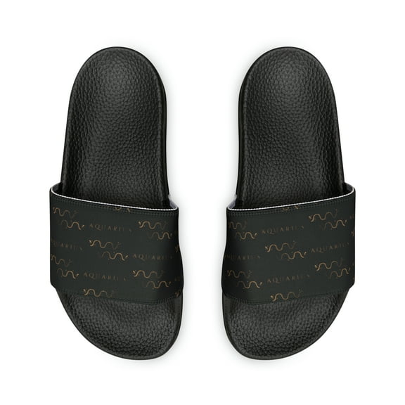 Aquarius Zodiac Symbol Women's PU Slide Sandals