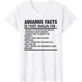 thumbnail image 1 of Aquarius facts shirt Funny Aquarius Birthday Zodiac humor T-Shirt, 1 of 3