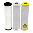 thumbnail image 1 of Aquasana Replacement Filter Cartridges | Fit Claryum 3-Stage Max Flow Under Sink Water Filter | WQA Certified to Reduce Up to 99.99% of PFAS, Microplastics, Lead & Chlorine | 3 Count | AQ-C3M-R, 1 of 7