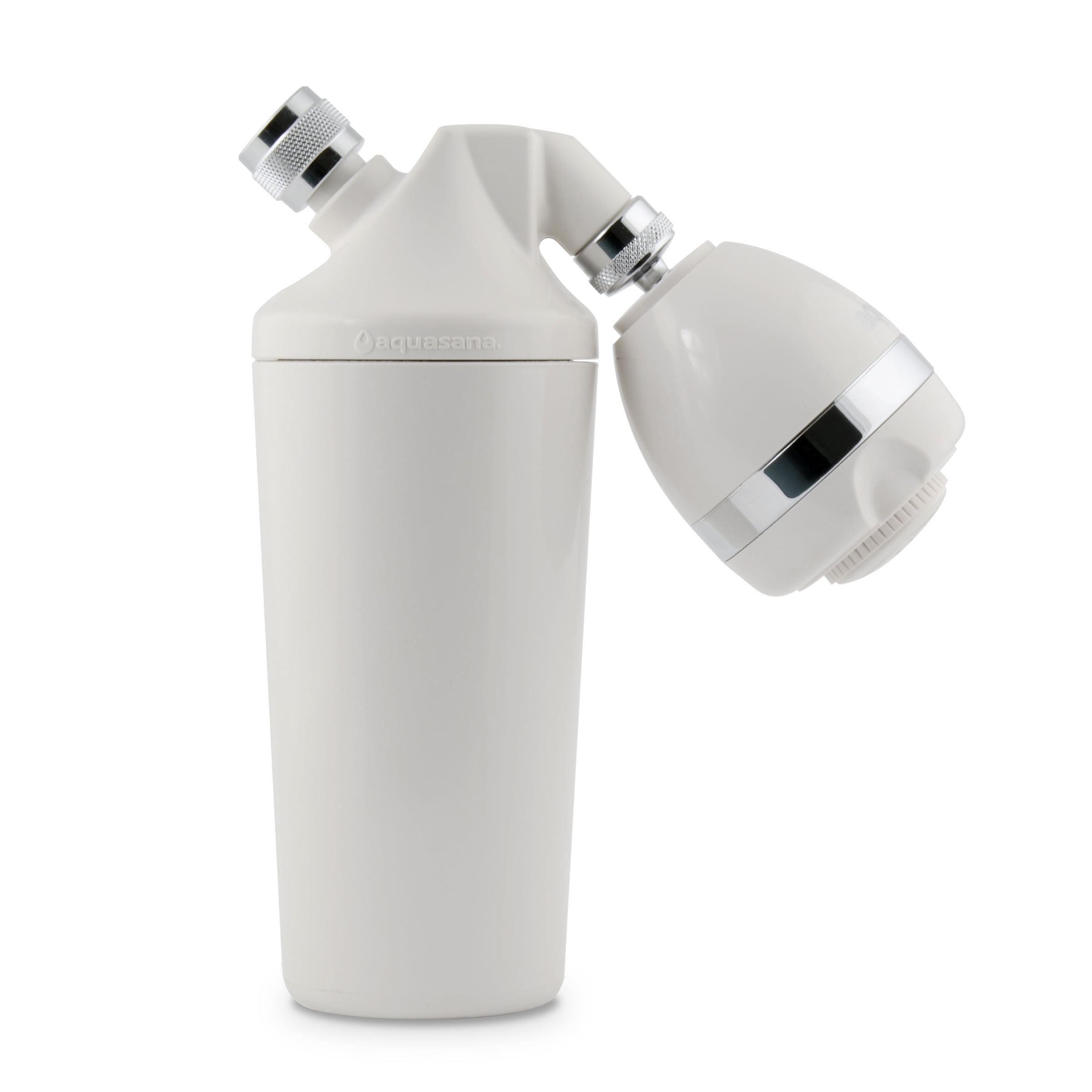 White Wall Mounted Shower Head Filter System