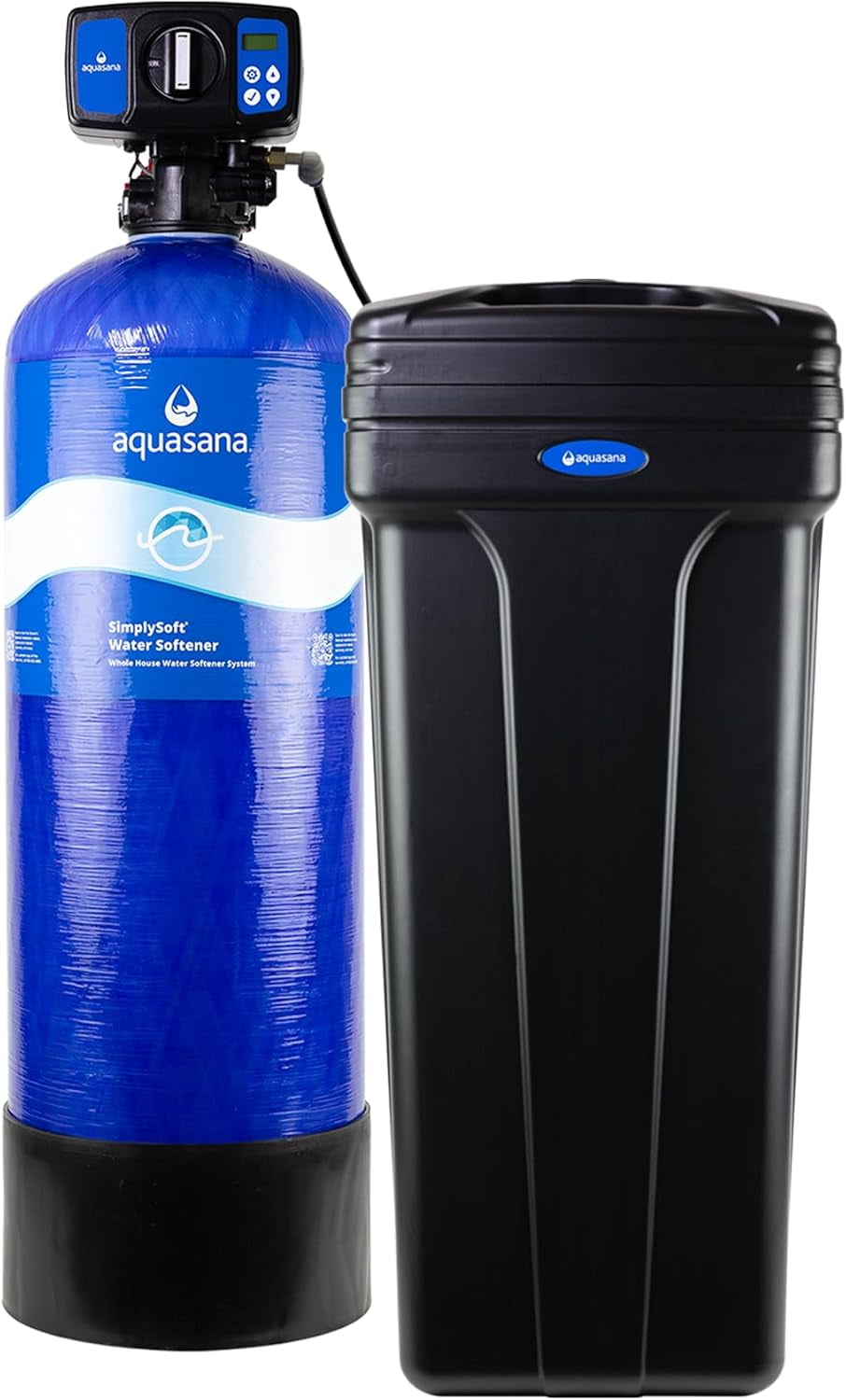 Aquasana SimplySoft 60,000 Grain Blue and Black Water Softener System