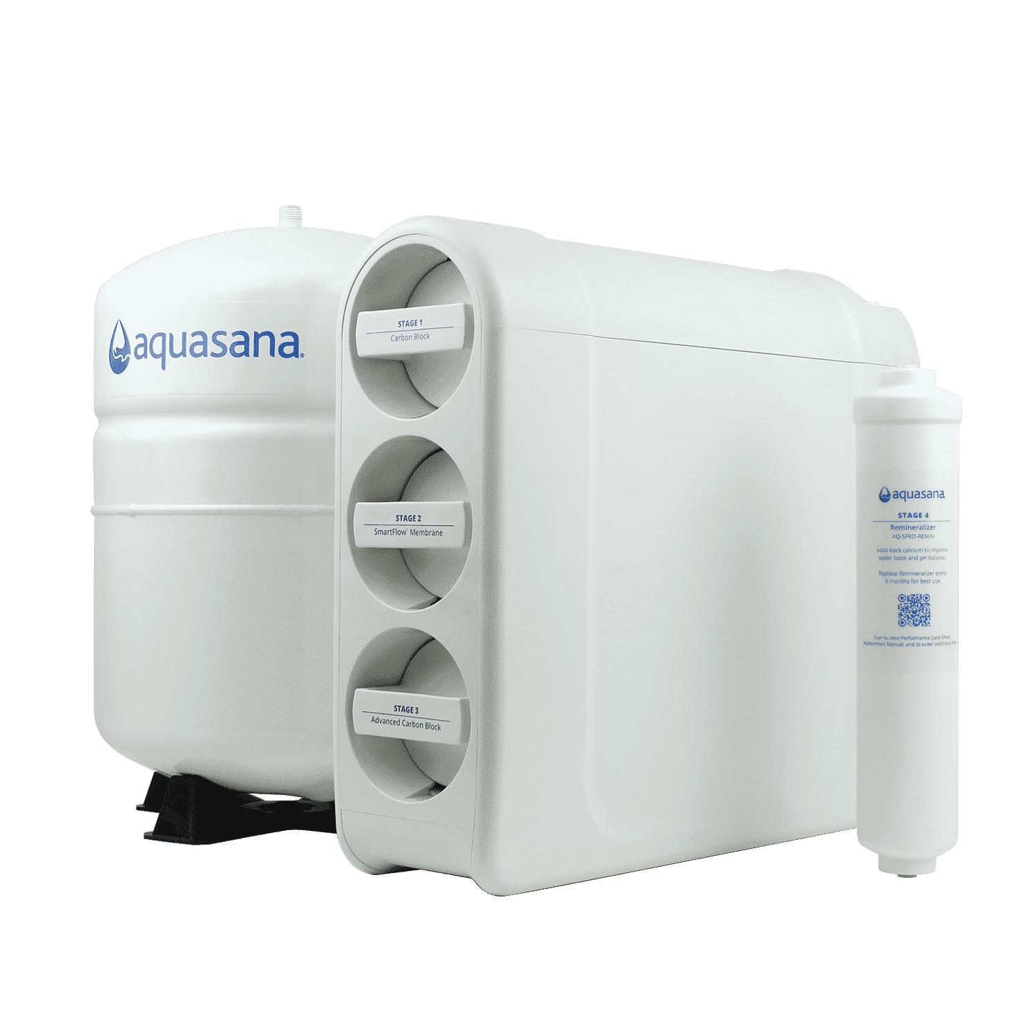 Aquasana SmartFlow Reverse Osmosis Water Filter System - No Faucet