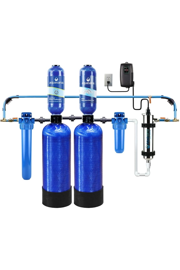 Whole House Well Water Filter System - Water Softener Alternative w/ UV Purifier - EQ-WELL-UV-PRO-AST