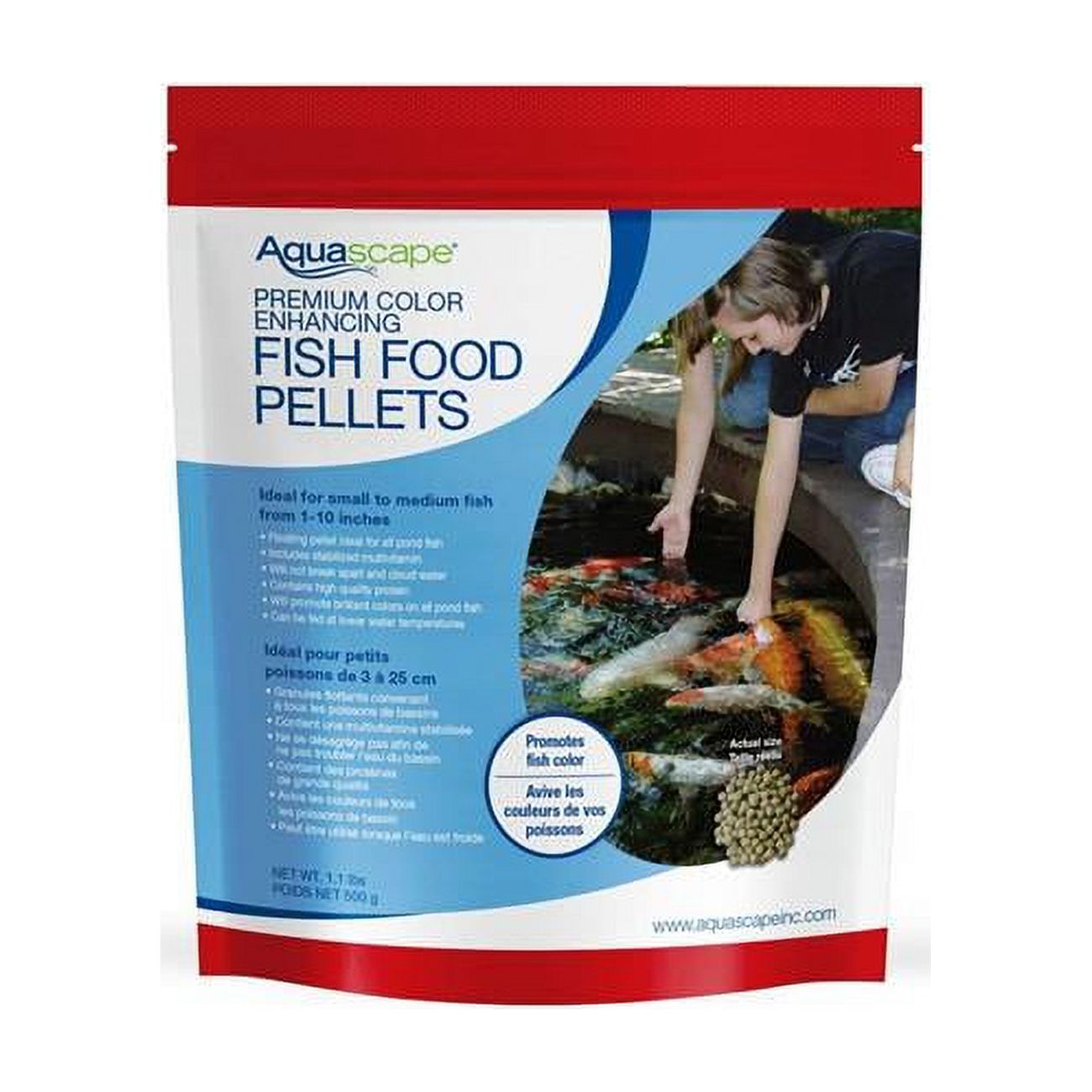 Aquascape 1.2 lbs Premium Color Enhancing Fish Food Pellets