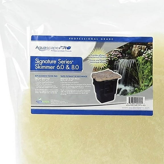 Aquascape 29004 Signature Series Skimmer 6.0 and 8.0 Filter Mat Replacement