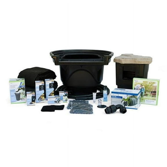 Aquascape 53063 Large Pond Kit with SLD 5000-9000 Adjustable Flow Pump - 21 x 26 ft.