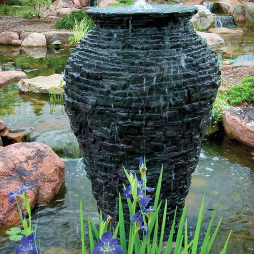 Aquascape Small Stacked Slate Urn Fountain Kit