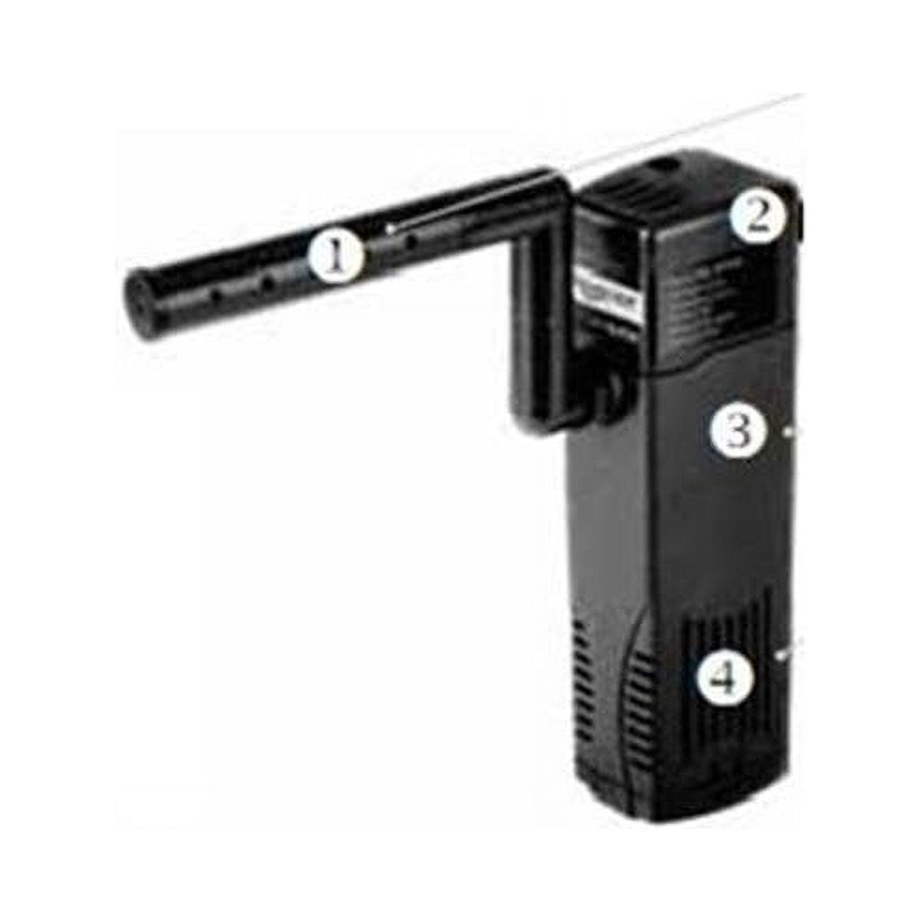 Black Compact Container Water Garden Filter with Adjustable Spray Bar