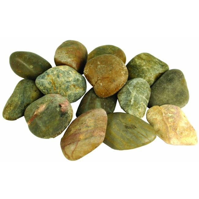 Hand-Polished Mixed River Pebbles for Garden Decor
