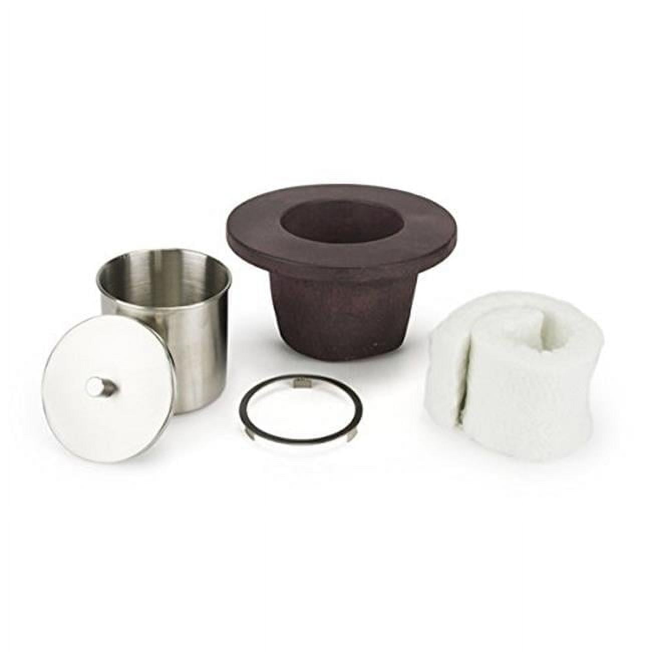 Black and Stainless Steel Fire Fountain Add-On Kit