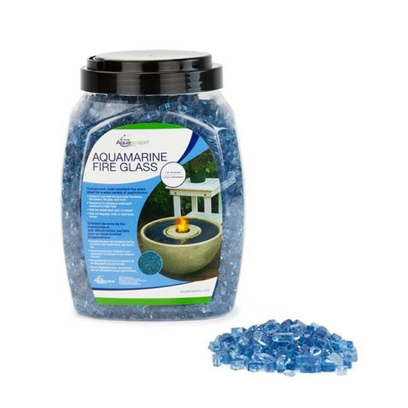 Aquascape 78264 0.25 in. Aquamarine Fire Glass - 10 lbs