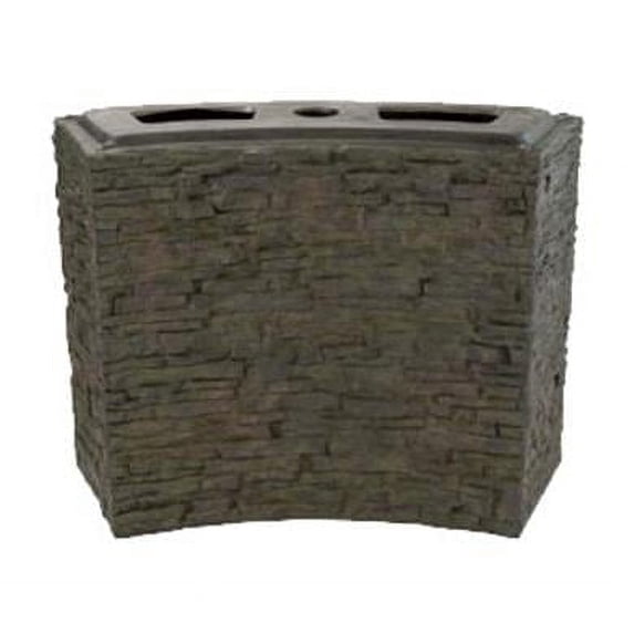 Aquascape 78285 Rear-Spill Curved Stacked Slate Topper