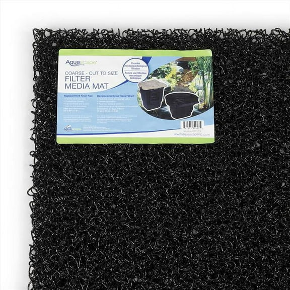 Aquascape 80003 Rigid Plastic Fiber Filter Mat - Low Density- Black