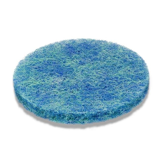 Blue Round Pond Waterfall Filter Mat