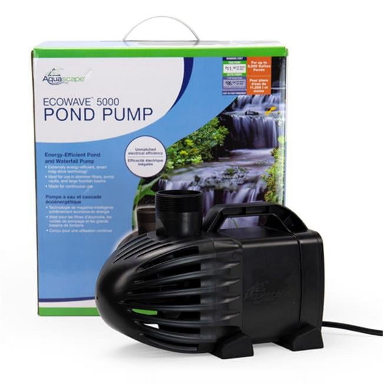 EcoWave 5000 GPH Black Mag-Drive Pond Pump