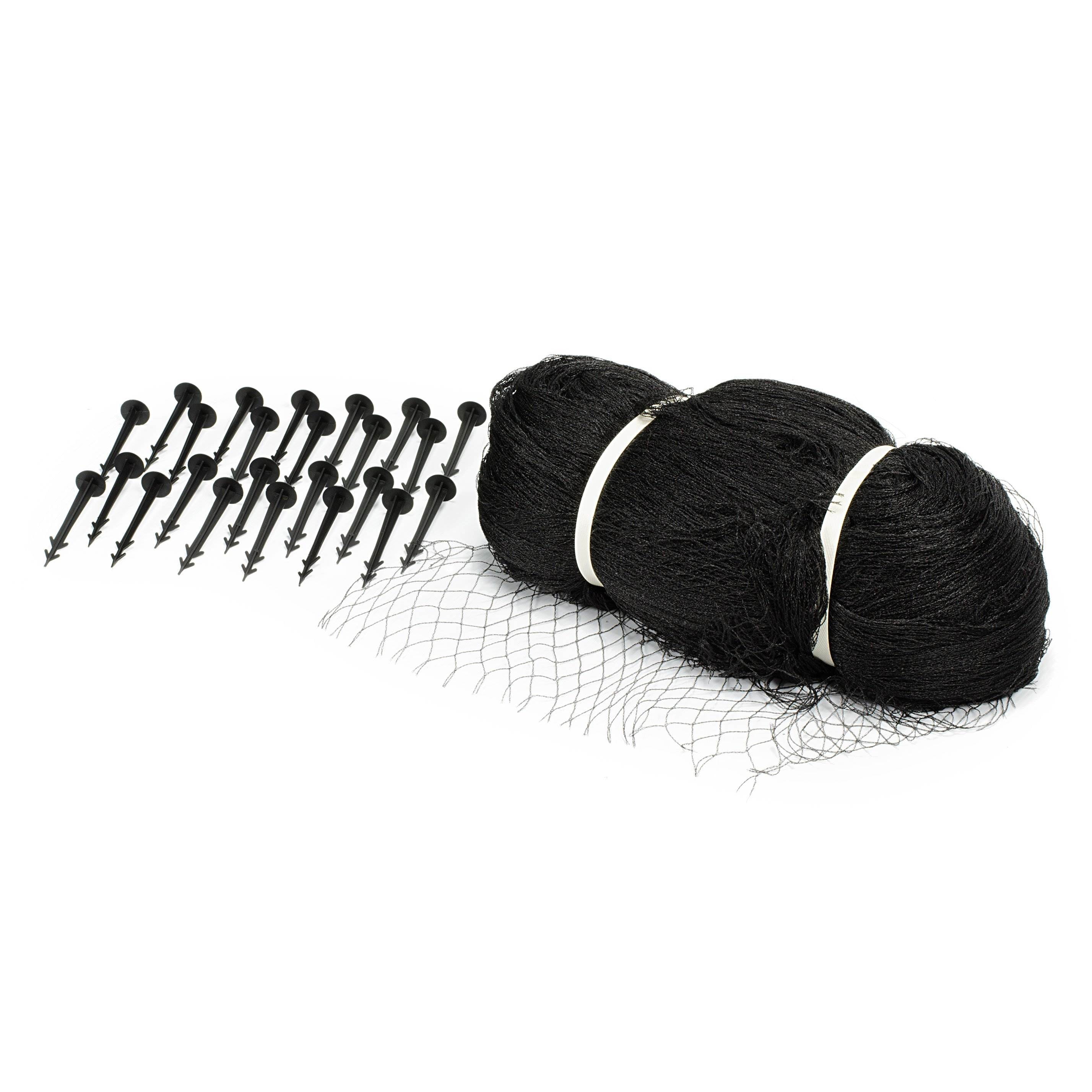 Aquascape 28' x 30' Black Protective Pond Netting with Stakes