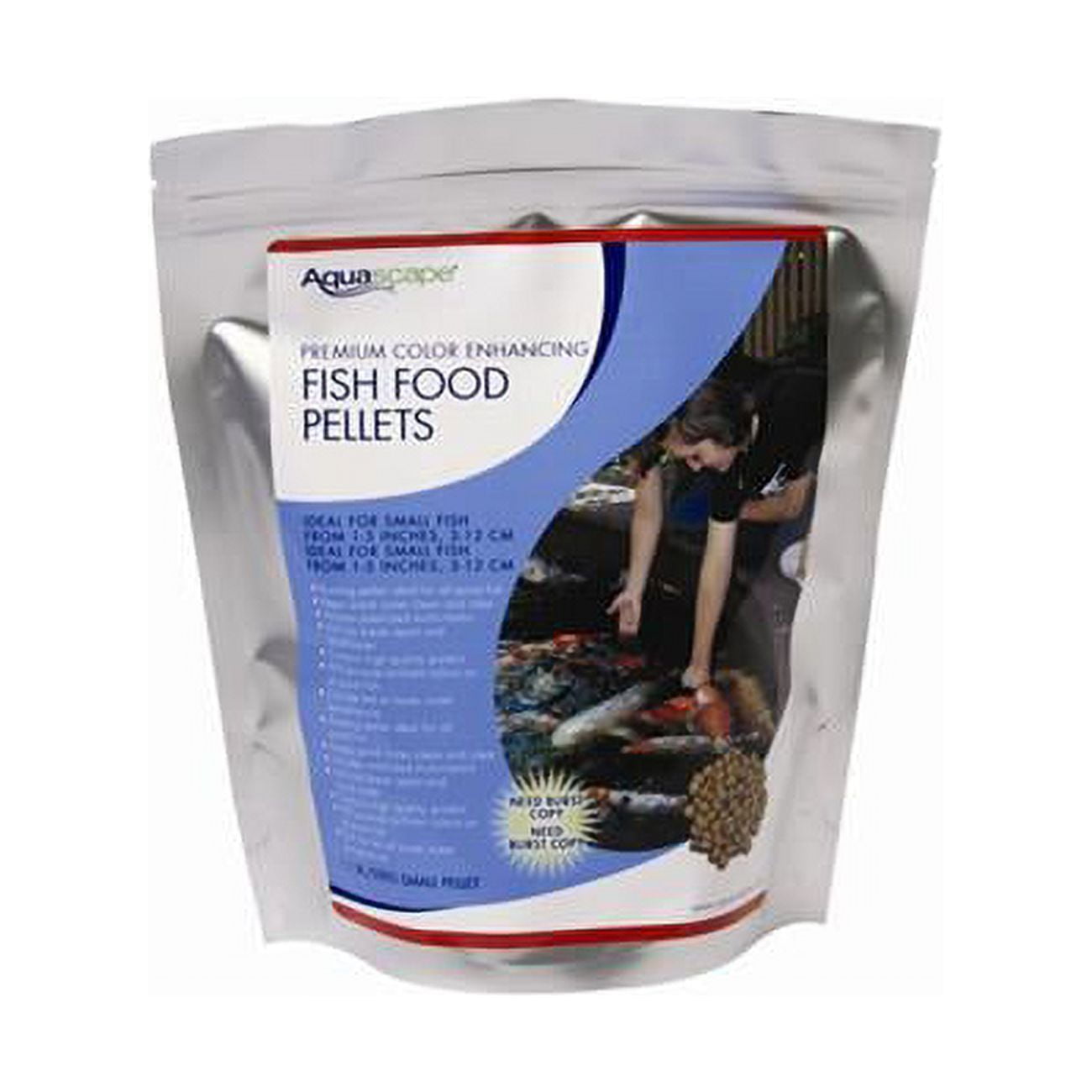 Aquatic Foods Inc. Adult Axolotl Food 1/4 inch Soft Moist Sinking Pellets for Axolotls, Shrimp, Snails, Large Tropical Fish Rangen Salmon Pellets.