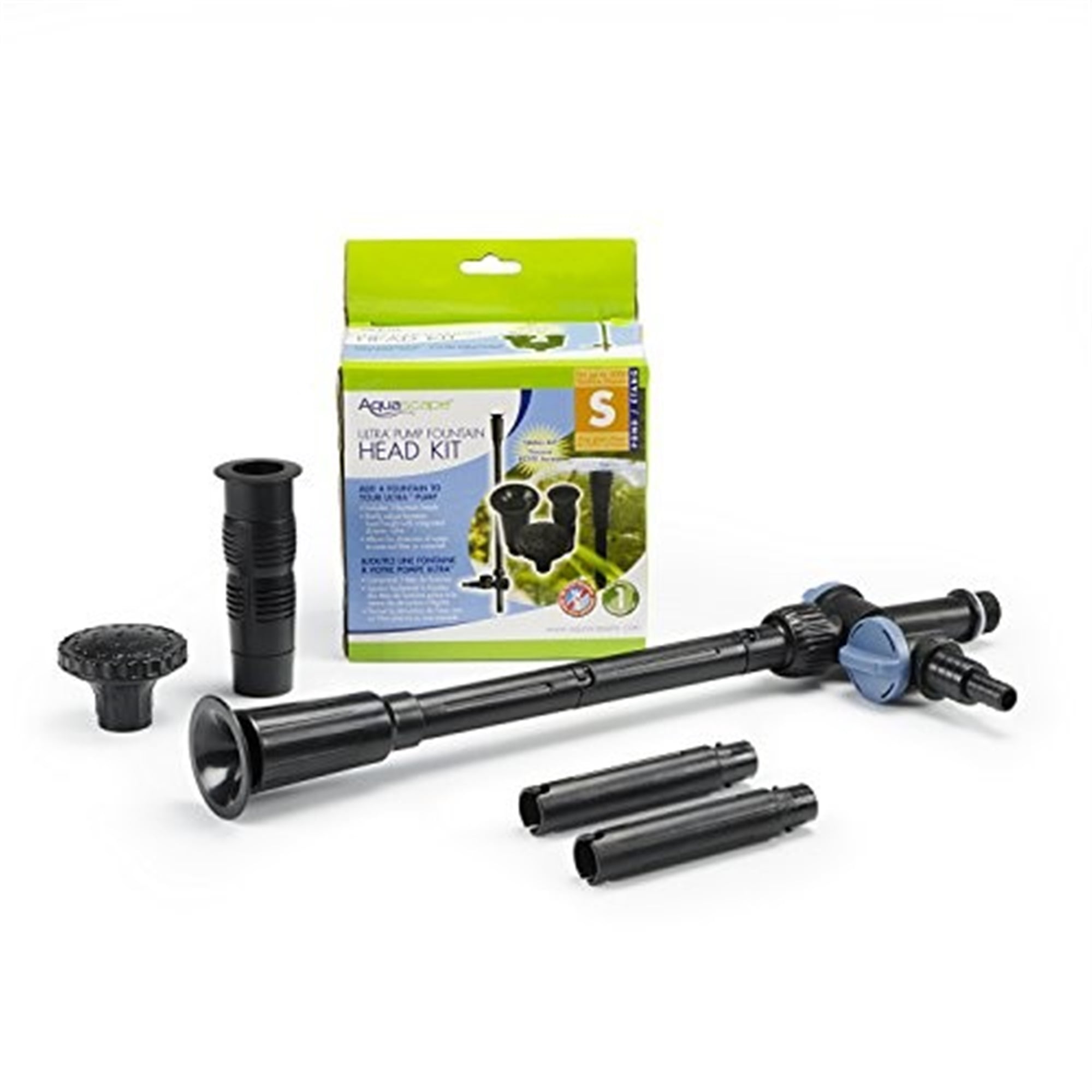 Small Black Plastic Ultra Pump Fountain Head Kit