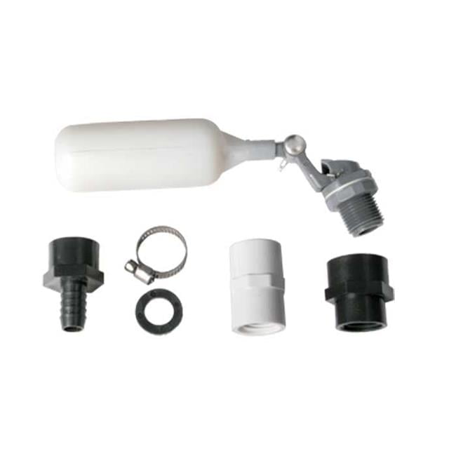 Compact White and Black PVC Water Fill Valve