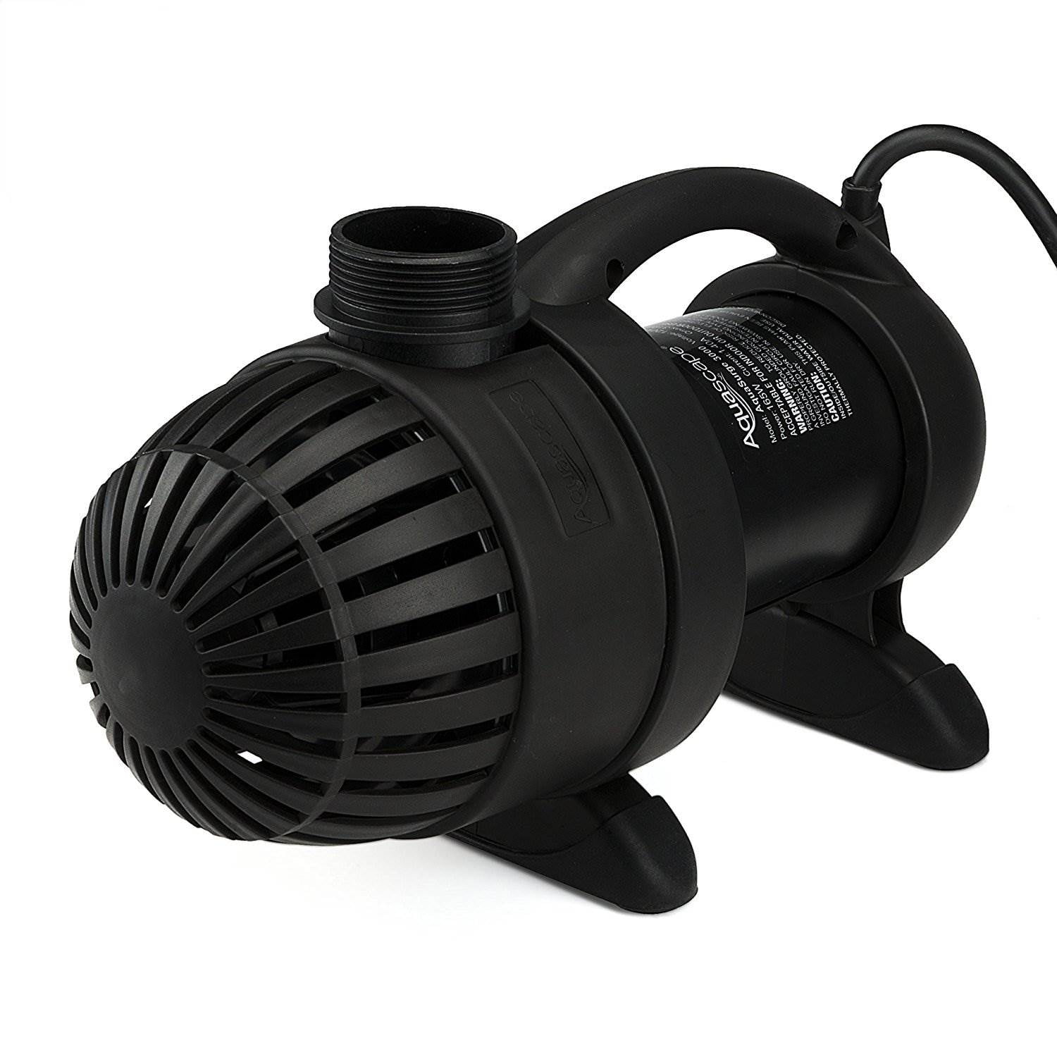 Black 3000 GPH Energy-Efficient Pond Pump