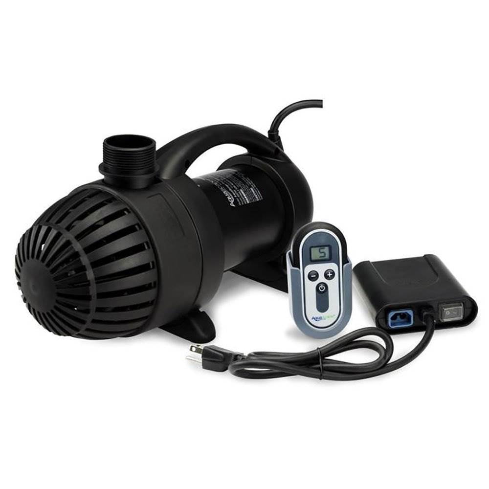 Black Adjustable Flow Submersible Pond Pump with Remote