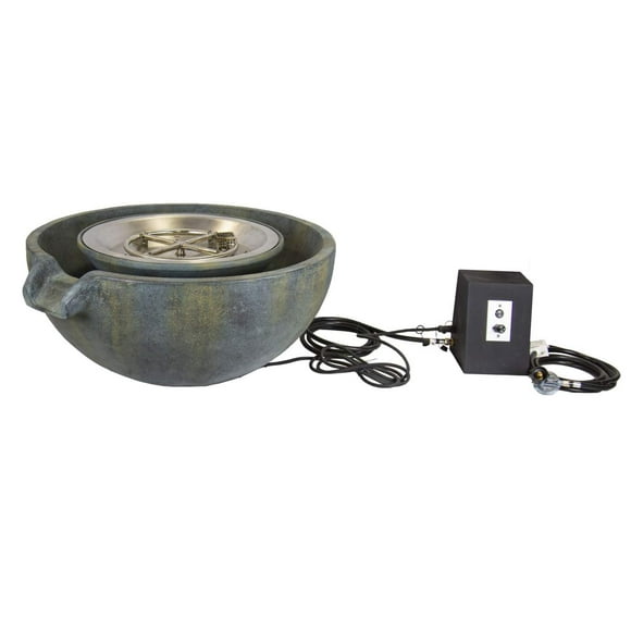 Aquascape Fire and Water Spillway Bowl Fountain Feature 58092, Patina