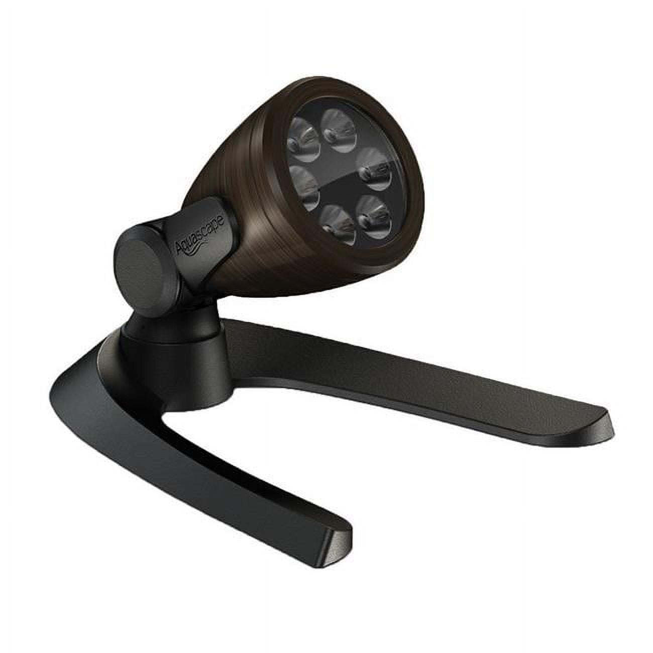 Rustic Brown 6-Watt LED Garden Spotlight 6-Pack with Remote Control