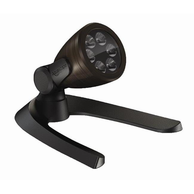 Black 6-Watt Waterproof LED Spotlight for Pond and Garden