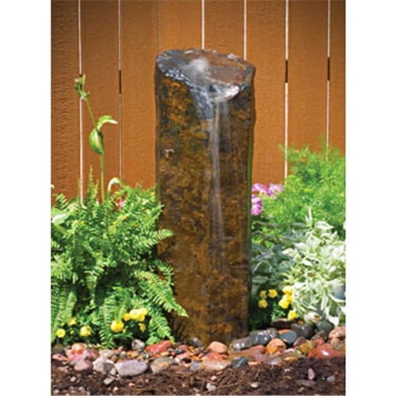 Aquascape Natural Mongolian Basalt Column Fountain Water Feature for Landscape and Garden | 24" Height