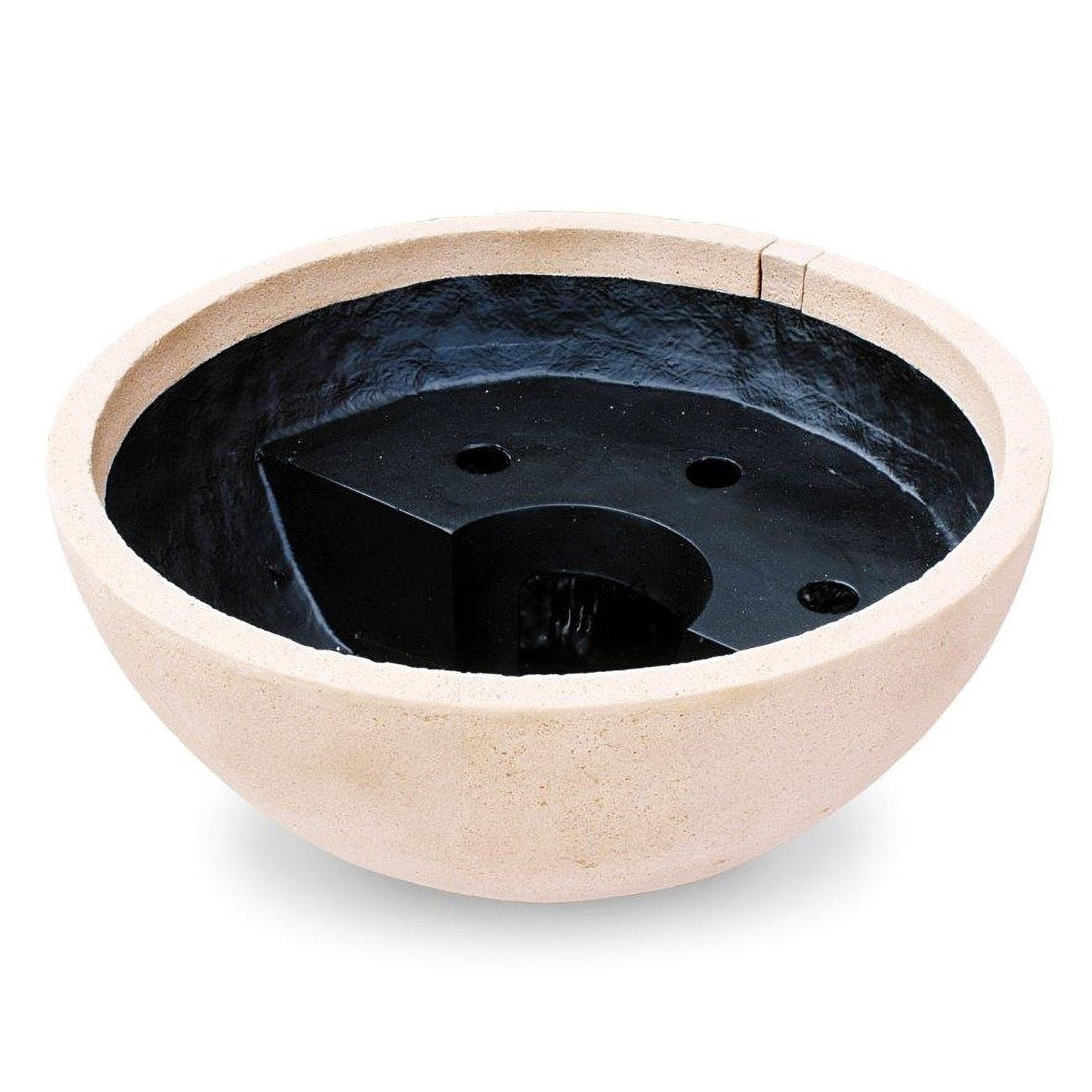 Desert Granite 32" Round Fiber-Resin Patio Pond