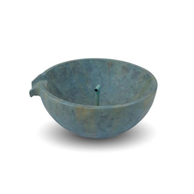 32" Patina Glass Fiber Reinforced Concrete Spillway Bowl