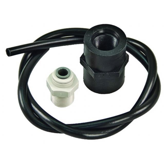 Black and White Durable Fill Valve Irrigation Conversion Kit