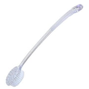 Aquasentials Exfoliating Bath Brush 15.5in Clear Handle