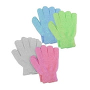 Aquasentials Exfoliating Bath Gloves (4 Pairs)