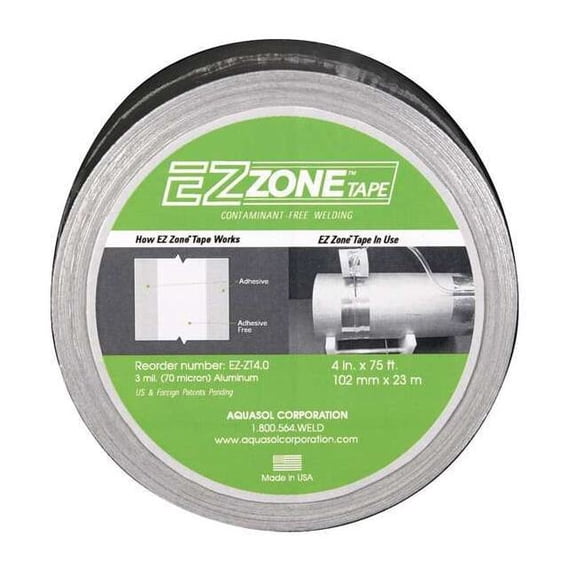 Aquasol Aluminum Tape,4 in W, 75 ft L, Silver EZ-ZT 4.0
