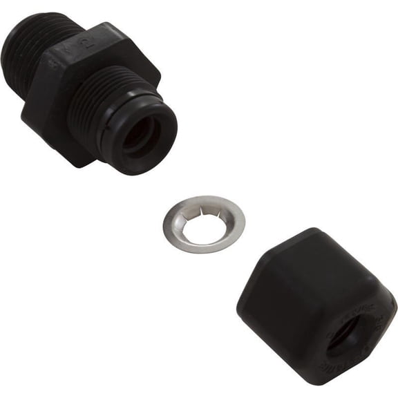 Tube Connector, Aquasol Controllers, 1/2" MNPT x 3/8" Tube