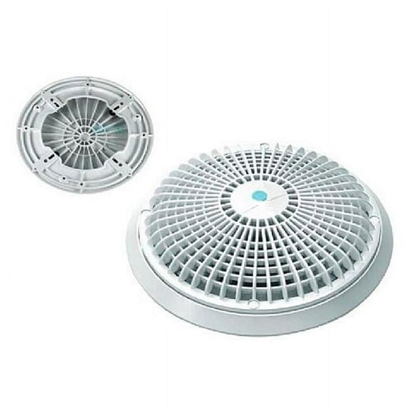 Aquastar A10RCFR101 10 in. Round Sumpless Suction Outlet Cover UV-Resistant Engineered, Polymer White