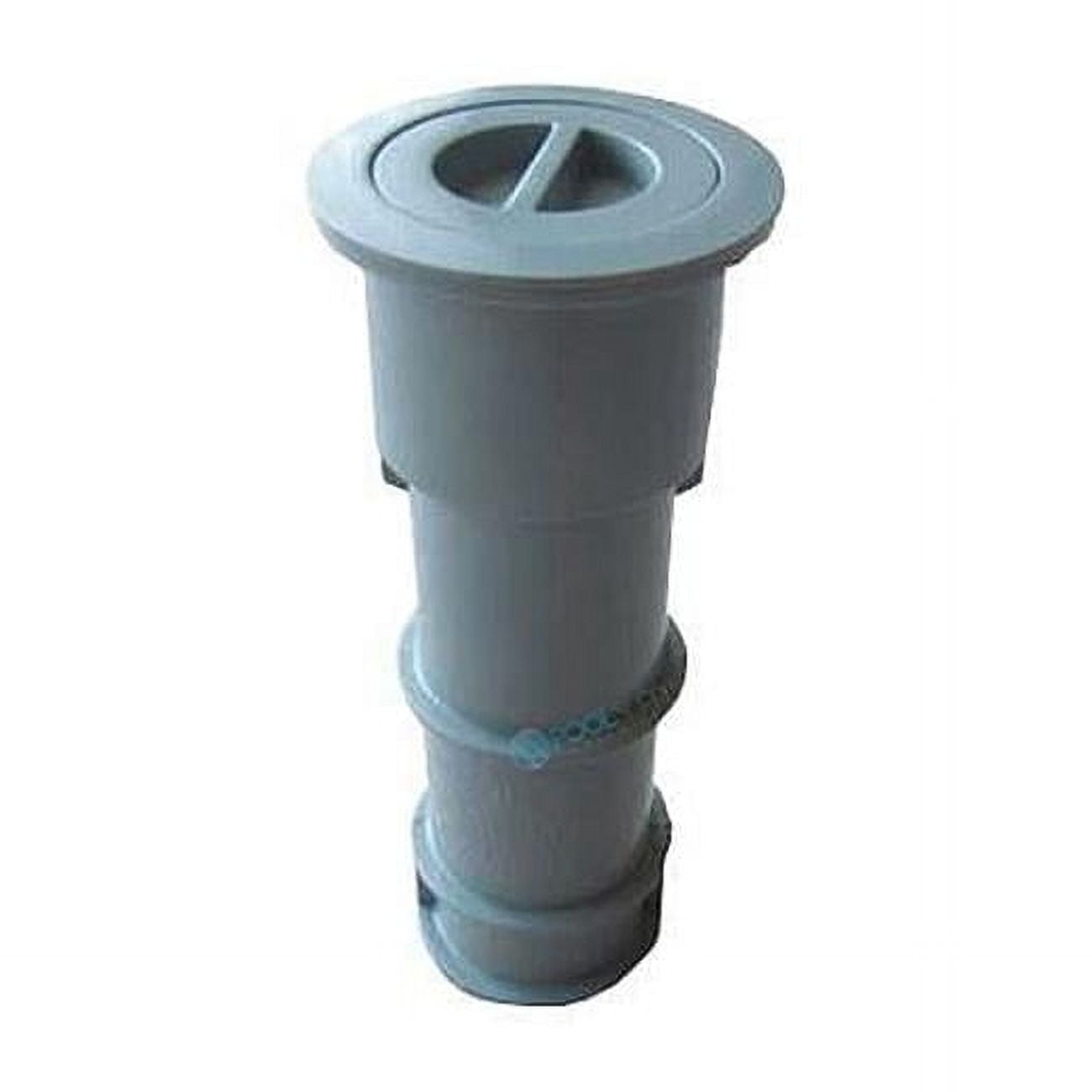 Light Gray Concrete Umbrella Sleeve for Floor, Step, or Deck