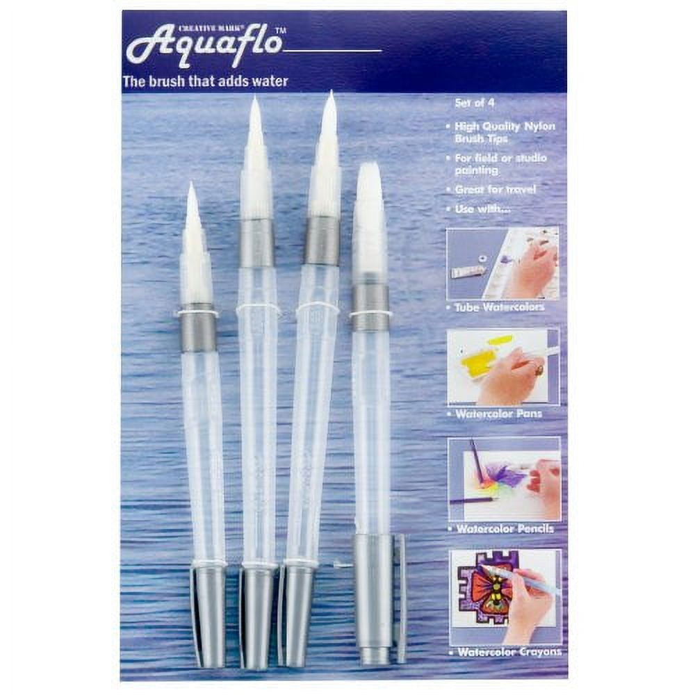 Aquastroke Water Brush Pens, Artist Travel Watercolor Paint Brushes, For WaterSoluble Colored