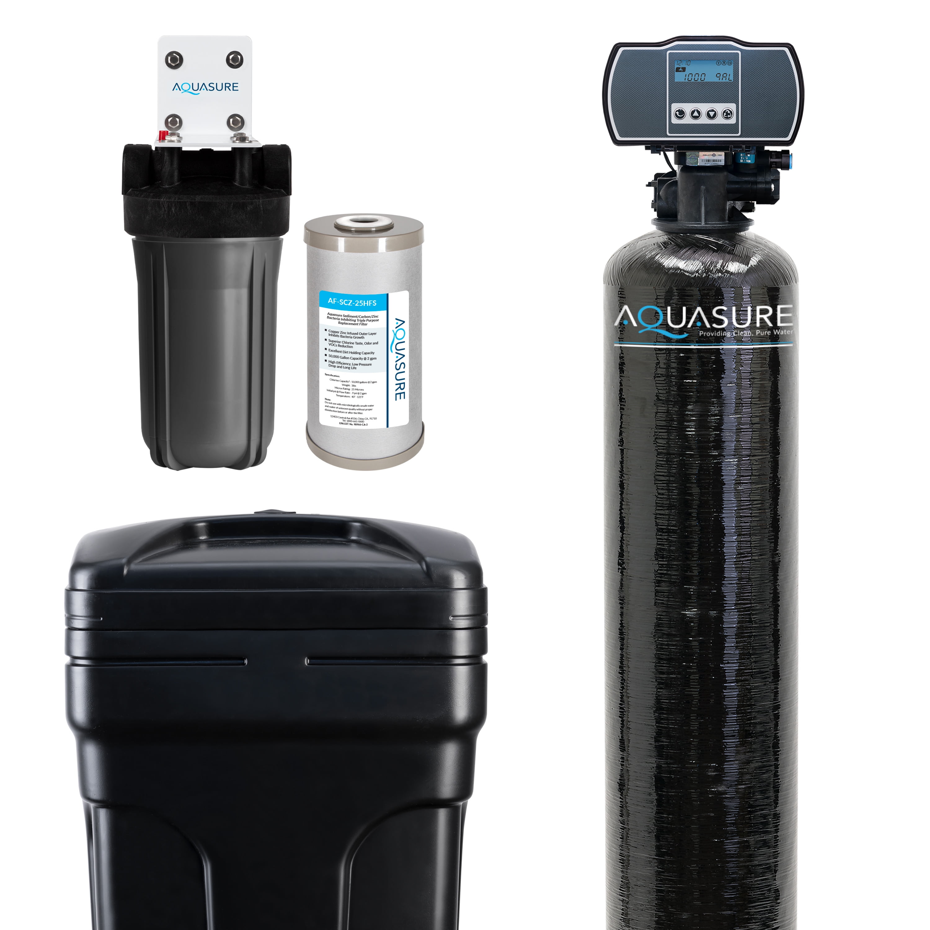 Aquasure Water Softener Filter System, 32000 Grains with Aquasure Water Softener Filter System, 32000 Grains with