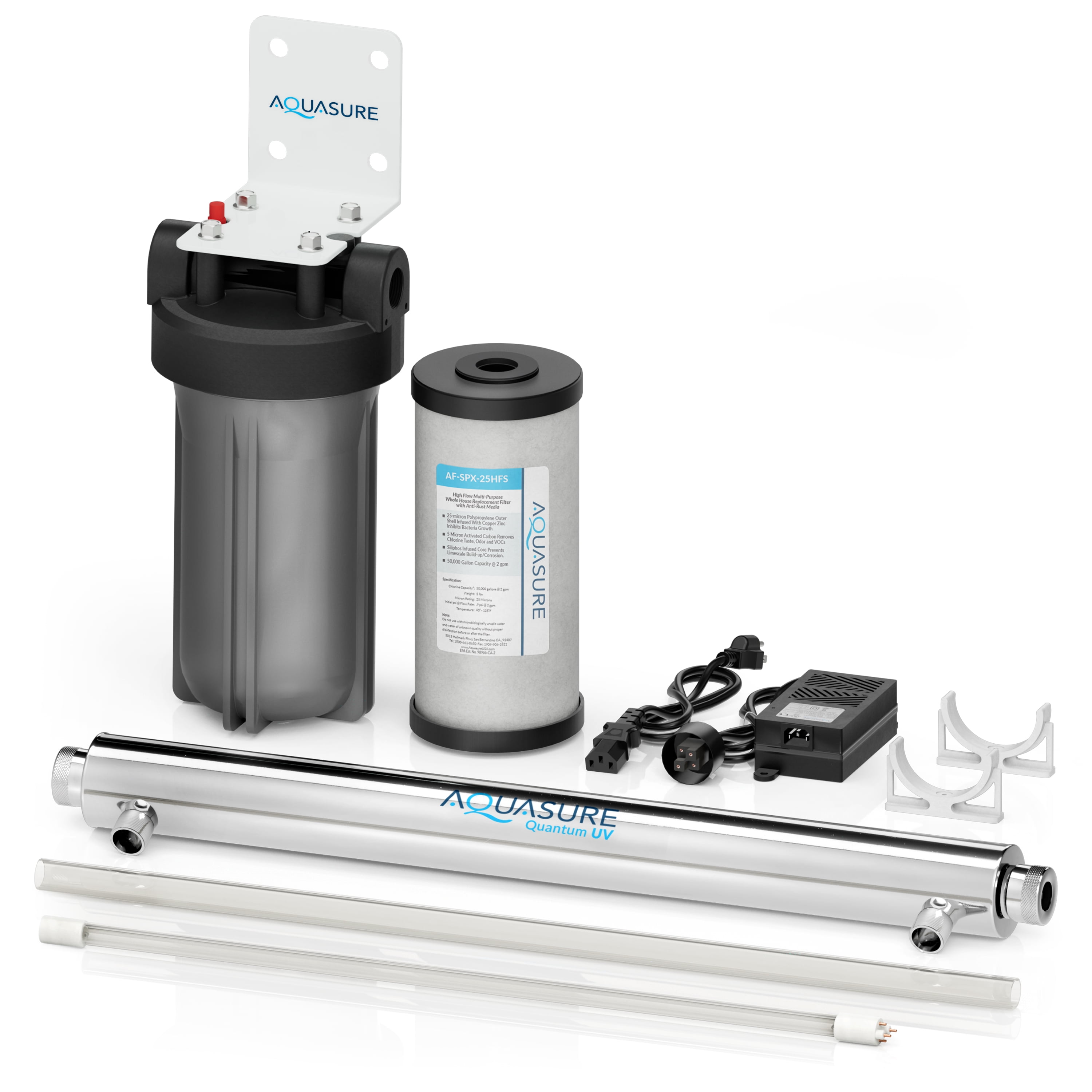 Aquasure 8 GPM UV-C Water Sterilizer System with Siliphos Pre-Filter