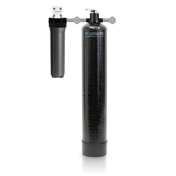 Aquasure Fortitude Pro Series 1,000,000 Gallons Whole House Water Treatment System with Pleated Sediment Filter, For 3-4 Bathrooms (AS-FP1000)