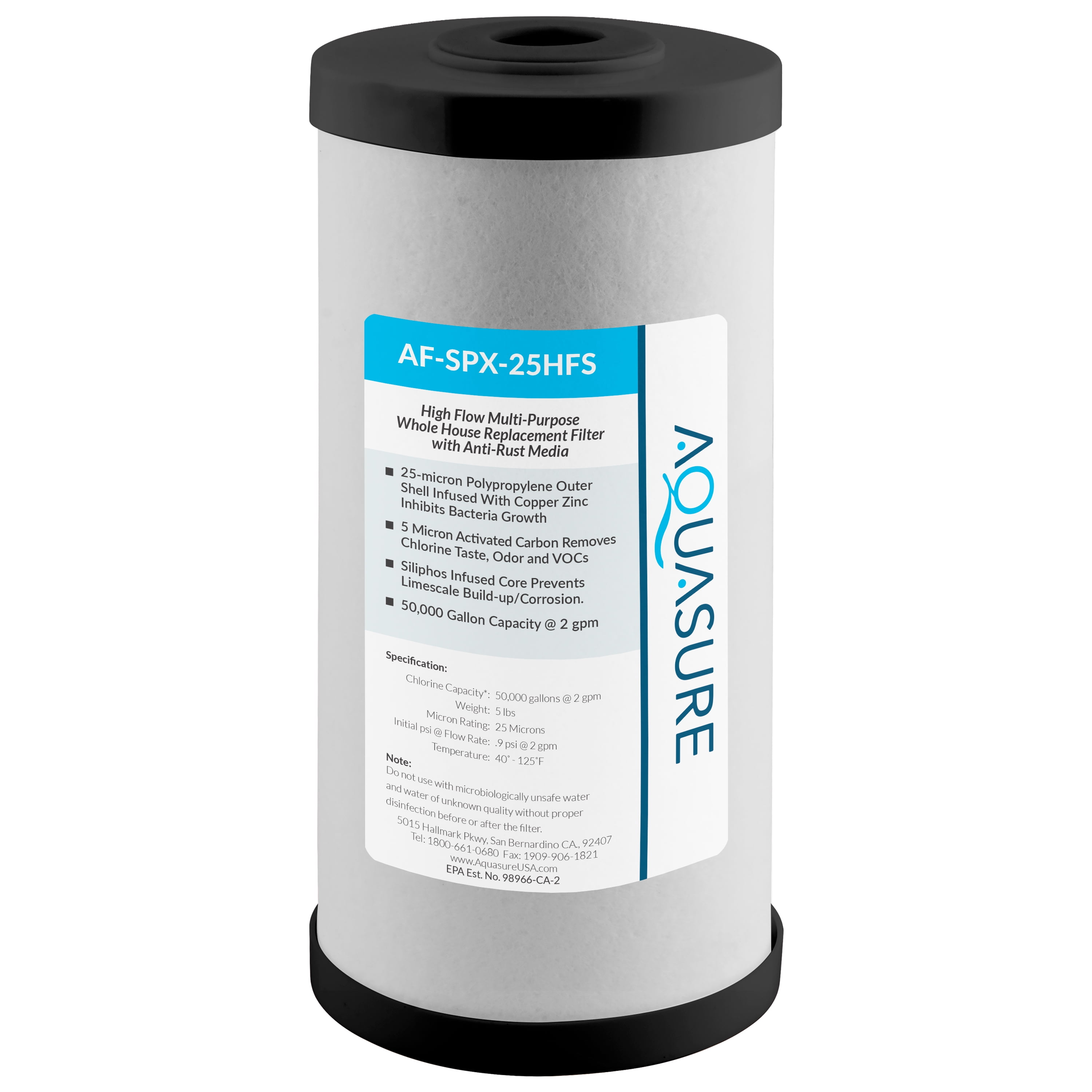 High Flow Multi-Purpose Replacement Filter with Anti-Rust Media