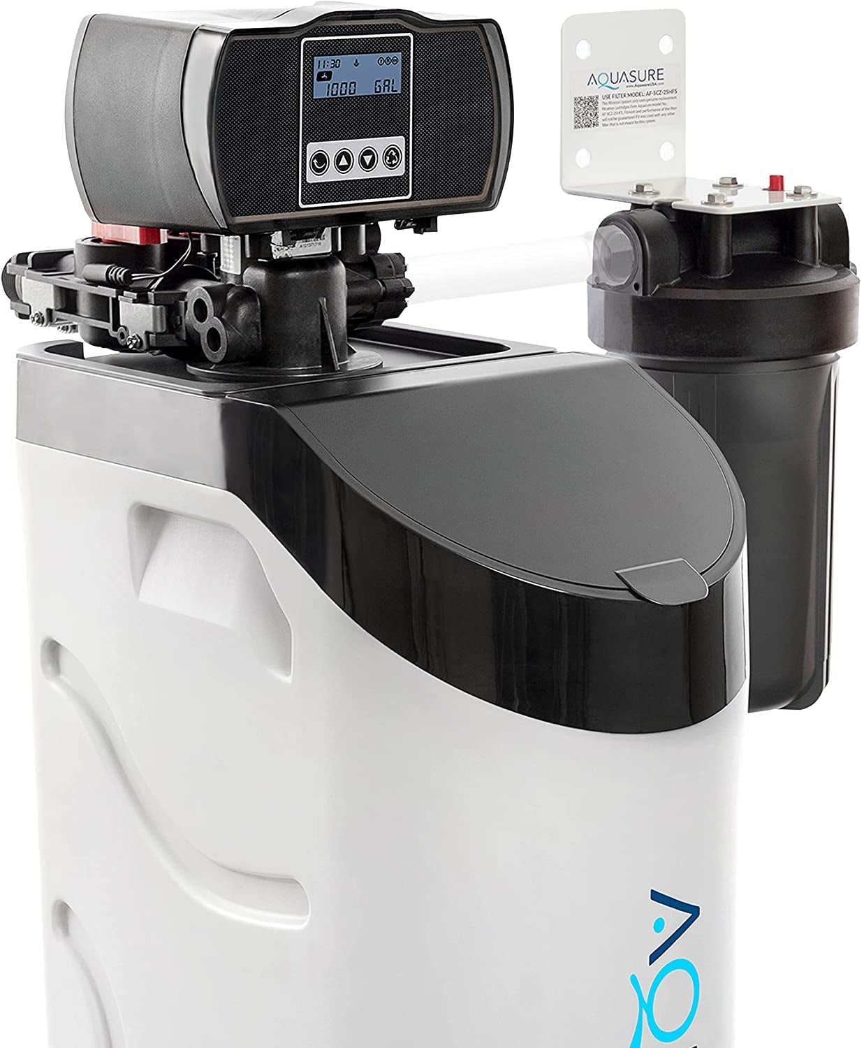 Aquasure AS-HL34A 34,000 Grain Whole House Water Softener, All-in-One Compact System