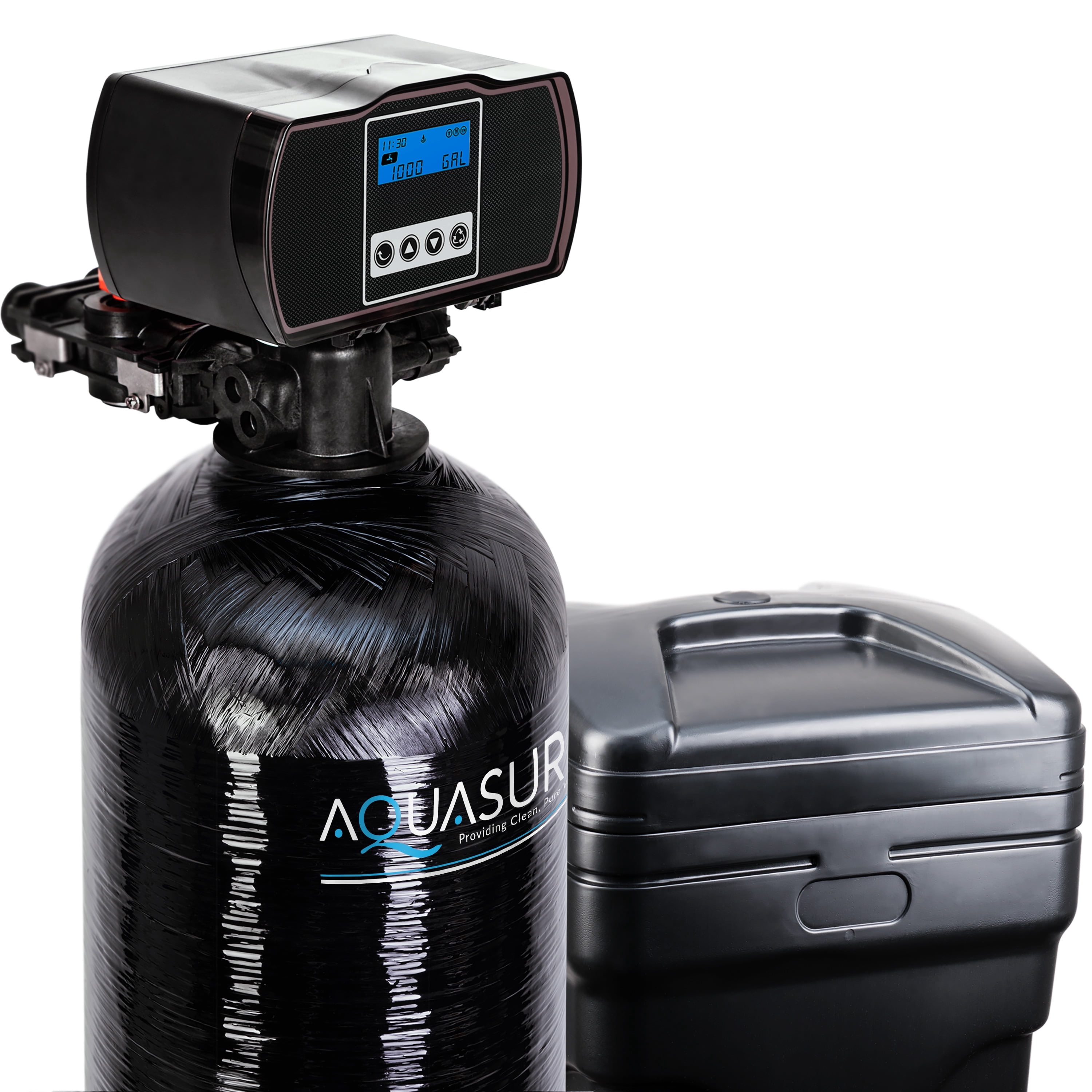 Aquasure Harmony Series 32,000 Grains Water Softener plus Iron Removal w/Aquatrol Digital Head and Premium Grade Fine Mesh Resin