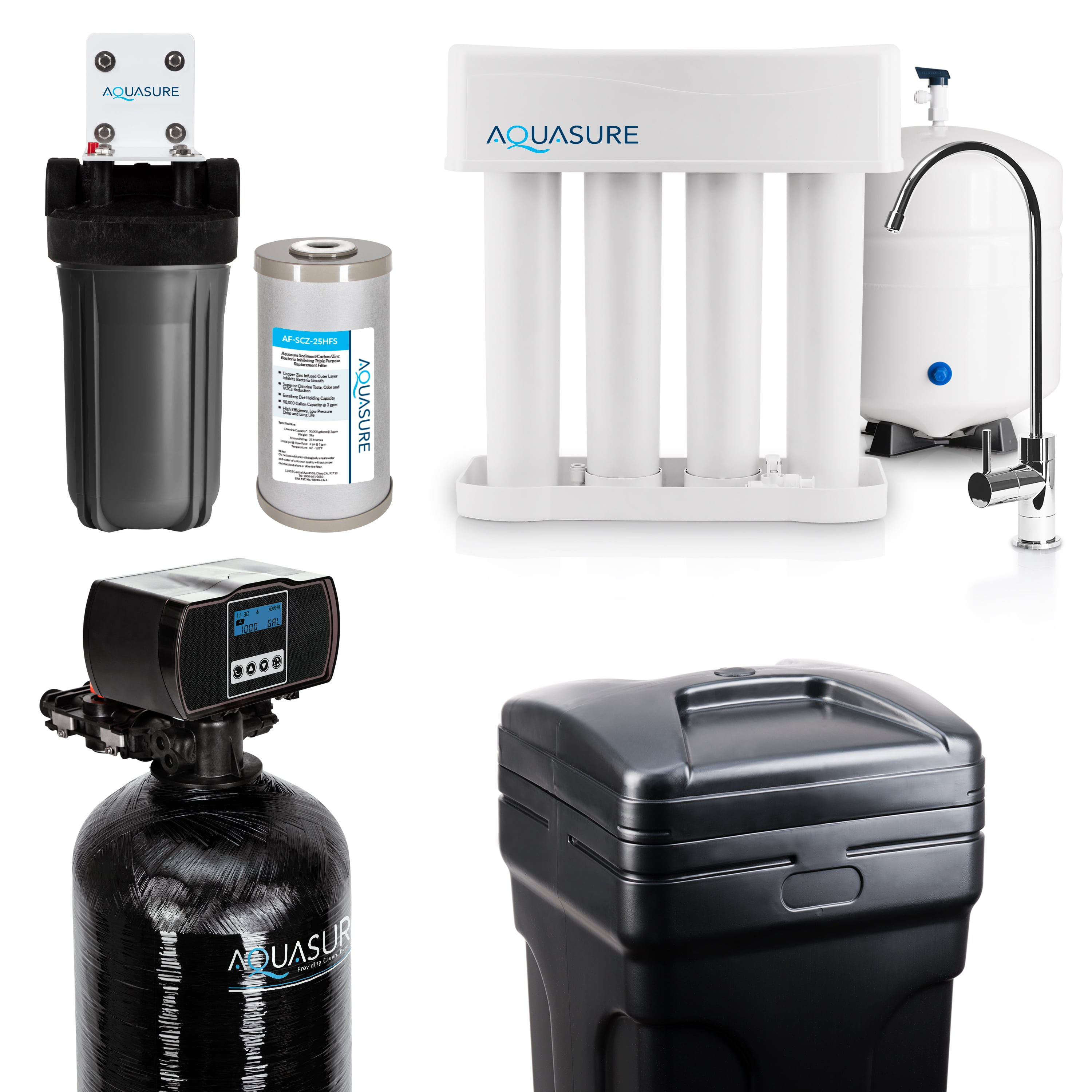 Aquasure 48,000 Grain Whole House Water Softener System