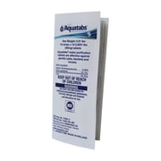 Aquatabs 100 pack Water Purification Tablets. New EPA approved package