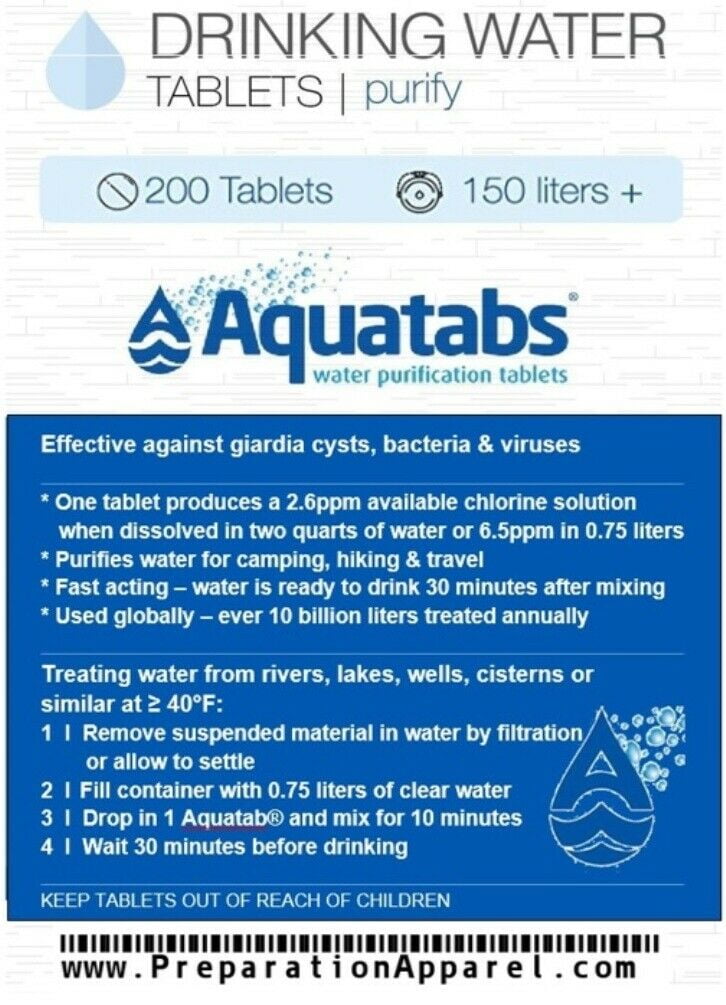 Aquatabs Camping Water Purifier