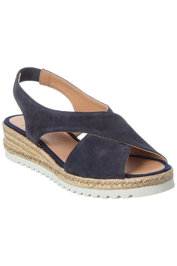 Adelina Waterproof Suede Espadrille, 8, Navy